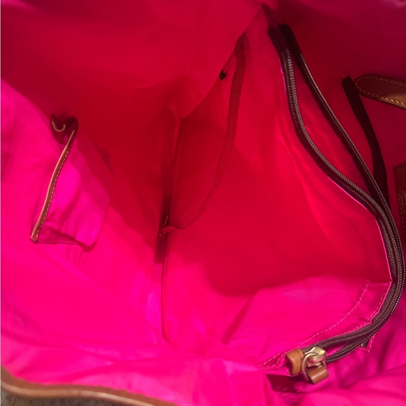 Dooney & Bourke Mustard and Tan Tote Bag - Picture 11 of 12